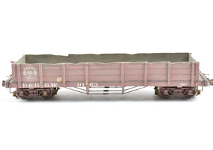 HOn3 Brass Empire Midland D&RGW - Denver & Rio Grande Western Gondola Custom Paint and Weathered