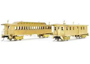 HO Brass Gem Models GN - Great Northern Originally St. Paul & Pacific 2-Car Set Baggage and Coach