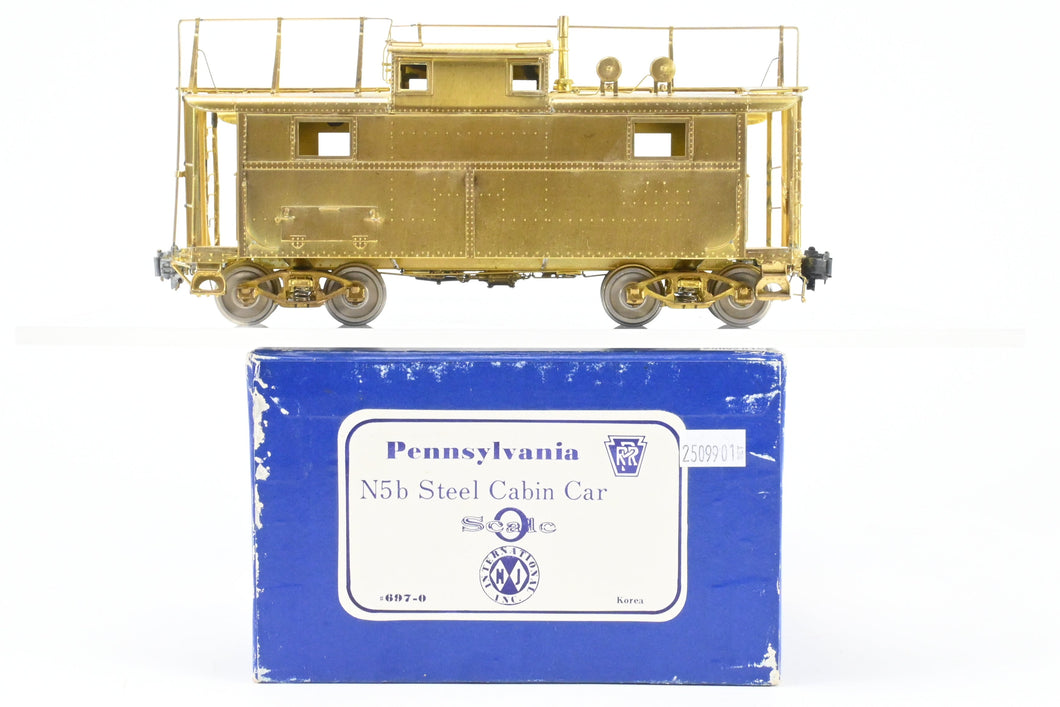 O Brass CON NJ Custom Brass PRR - Pennsylvania Railroad N5b Steel Cabin Car