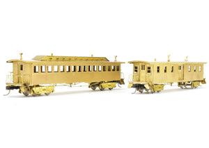 HO Brass Gem Models GN - Great Northern Originally St. Paul & Pacific 2-Car Set Baggage and Coach