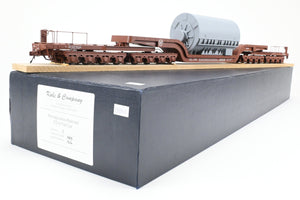 O Brass Kohs and Company PRR - Pennsylvania Railroad FD-2 Flat Car, Version 1 W/large Westinghouse load. Factory Painted No. 470245