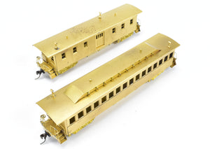 HO Brass Gem Models GN - Great Northern Originally St. Paul & Pacific 2-Car Set Baggage and Coach