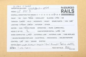 O Brass U.S. Hobbies UP - Union Pacific FEF-3 Class 4-8-4 Custom Painted No. 840