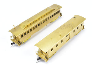 HO Brass Gem Models GN - Great Northern Originally St. Paul & Pacific 2-Car Set Baggage and Coach