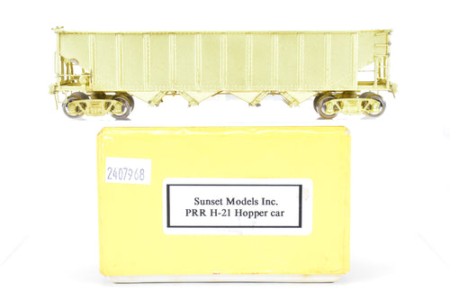 HO Brass Sunset Models PRR - Pennsylvania Railroad H-21 Hopper Car 