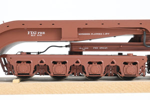 O Brass Kohs and Company PRR - Pennsylvania Railroad FD-2 Flat Car Version 1 W/large Westinghouse Load Factory Painted No. 470245