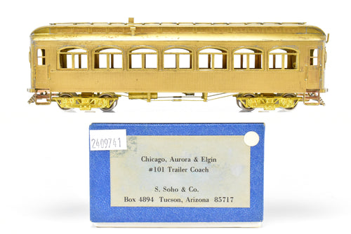 HO Scale Soho CA&E - Chicago, Aurora, & Elgin #101 Trailer Coach Interurban