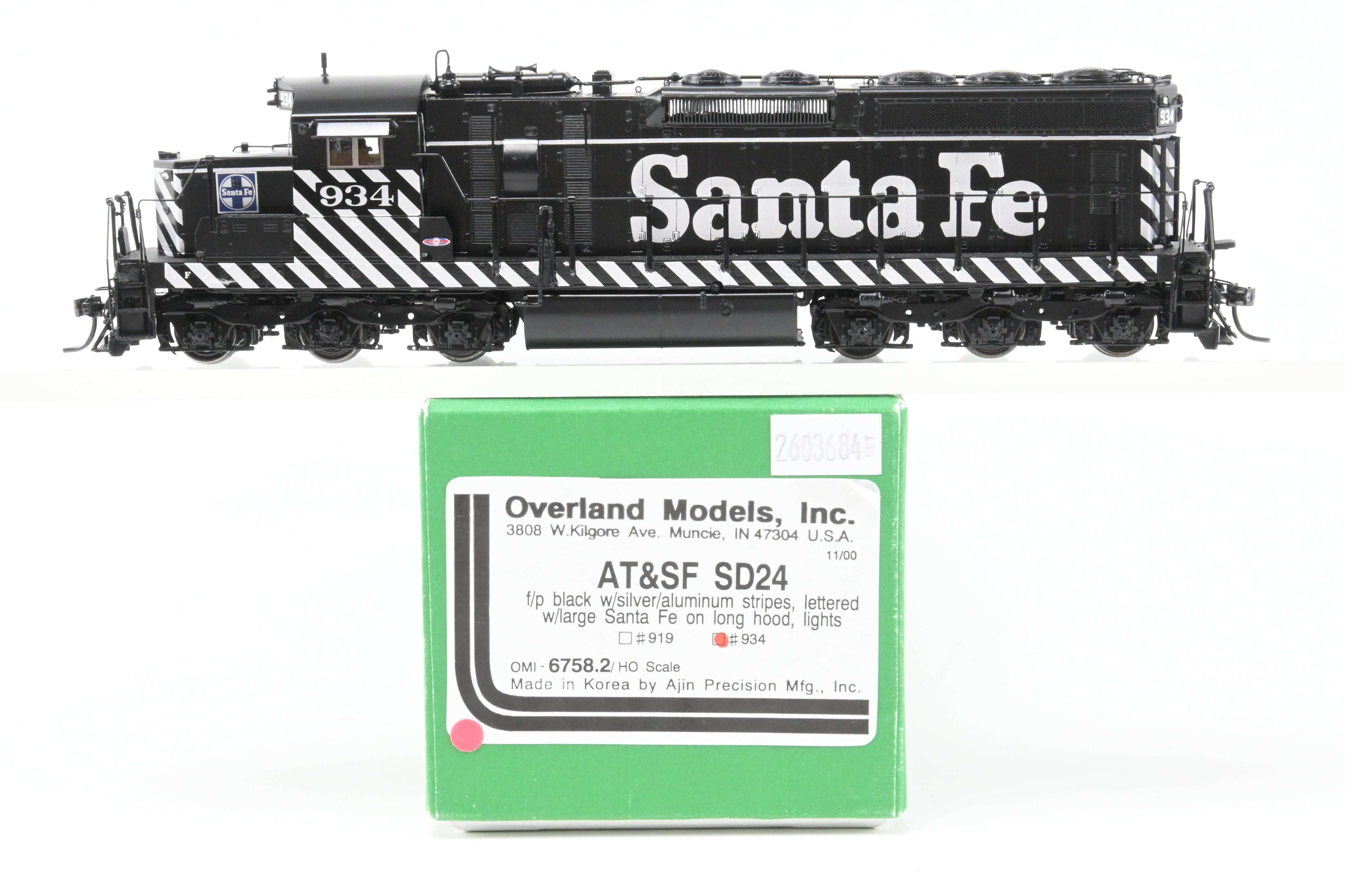 SANTA ANA WINDS,メロハー,STEVE OVERLAND,新品 HO Brass CON OMI - Overland Models, Inc. ATSF - Santa Fe EMD SD24
