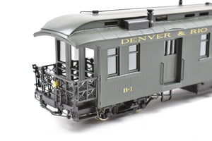 HOn3 Brass BLW - Berlyn Locomotive Works D&RGW - Denver & Rio Grande Western Business Car B-1 FP