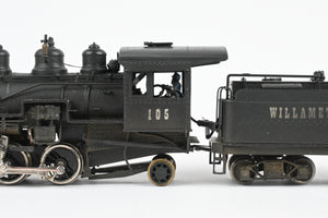 HO Brass PFM - United Oregon American Lumber Co. Baldwin 2-6-2 #105 CP Private Road Can Motor Upgrade