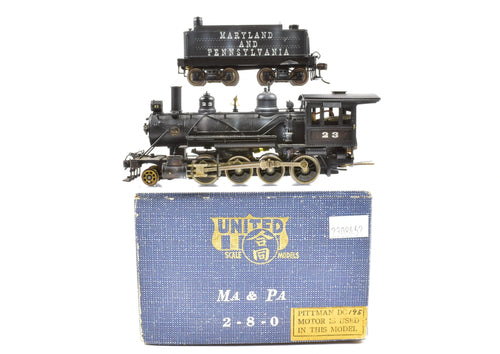 HO Brass PFM - United MA&PA - Maryland & Pennsylvania 2-8-0 Consolidation