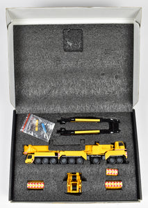 HO CON Kanson Crane & Heavy Transport 1:87th Kran-Lab LTM Factory Painted Diecast - Yellow