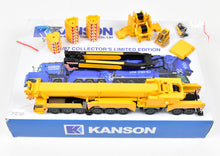 Load image into Gallery viewer, HO CON Kanson Crane &amp; Heavy Transport 1:87th Kran-Lab LTM Factory Painted Diecast - Yellow
