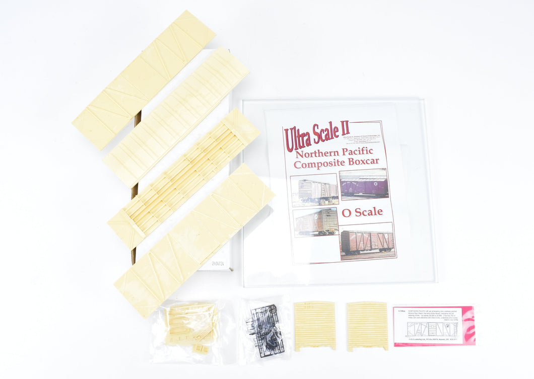 O Scale Chooch Ultra Scale II Resin Kit NP- Northern Pacific War Emergency 40 Foot Outside Braced Box Car Kit