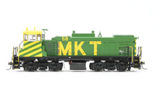 Load image into Gallery viewer, HO Brass CON OMI - Overland Models Inc. MKT - Katy EMD MP15AC FP Yellow/Green No. 58 2000 Run W/DCC
