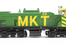 Load image into Gallery viewer, HO Brass CON OMI - Overland Models Inc. MKT - Katy EMD MP15AC FP Yellow/Green No. 58 2000 Run W/DCC

