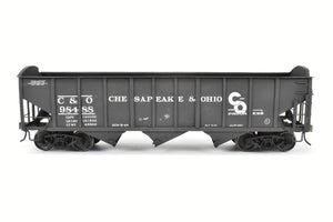 O Scale Brass US Hobbies C&O - Chesapeake & Ohio ACF Welded Triple Hopper Custom Painted No. 98488 NO ORIGINAL BOX
