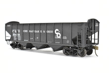 Load image into Gallery viewer, O Scale Brass US Hobbies C&amp;O - Chesapeake &amp; Ohio ACF Welded Triple Hopper Custom Painted No. 98488 NO ORIGINAL BOX
