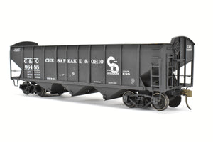 O Scale Brass US Hobbies C&O - Chesapeake & Ohio ACF Welded Triple Hopper Custom Painted No. 98488 NO ORIGINAL BOX