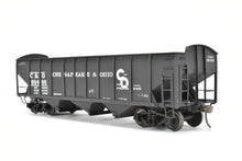 Load image into Gallery viewer, O Scale Brass US Hobbies C&amp;O - Chesapeake &amp; Ohio ACF Welded Triple Hopper Custom Painted No. 98488 NO ORIGINAL BOX
