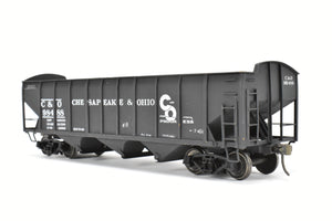 O Scale Brass US Hobbies C&O - Chesapeake & Ohio ACF Welded Triple Hopper Custom Painted No. 98488 NO ORIGINAL BOX