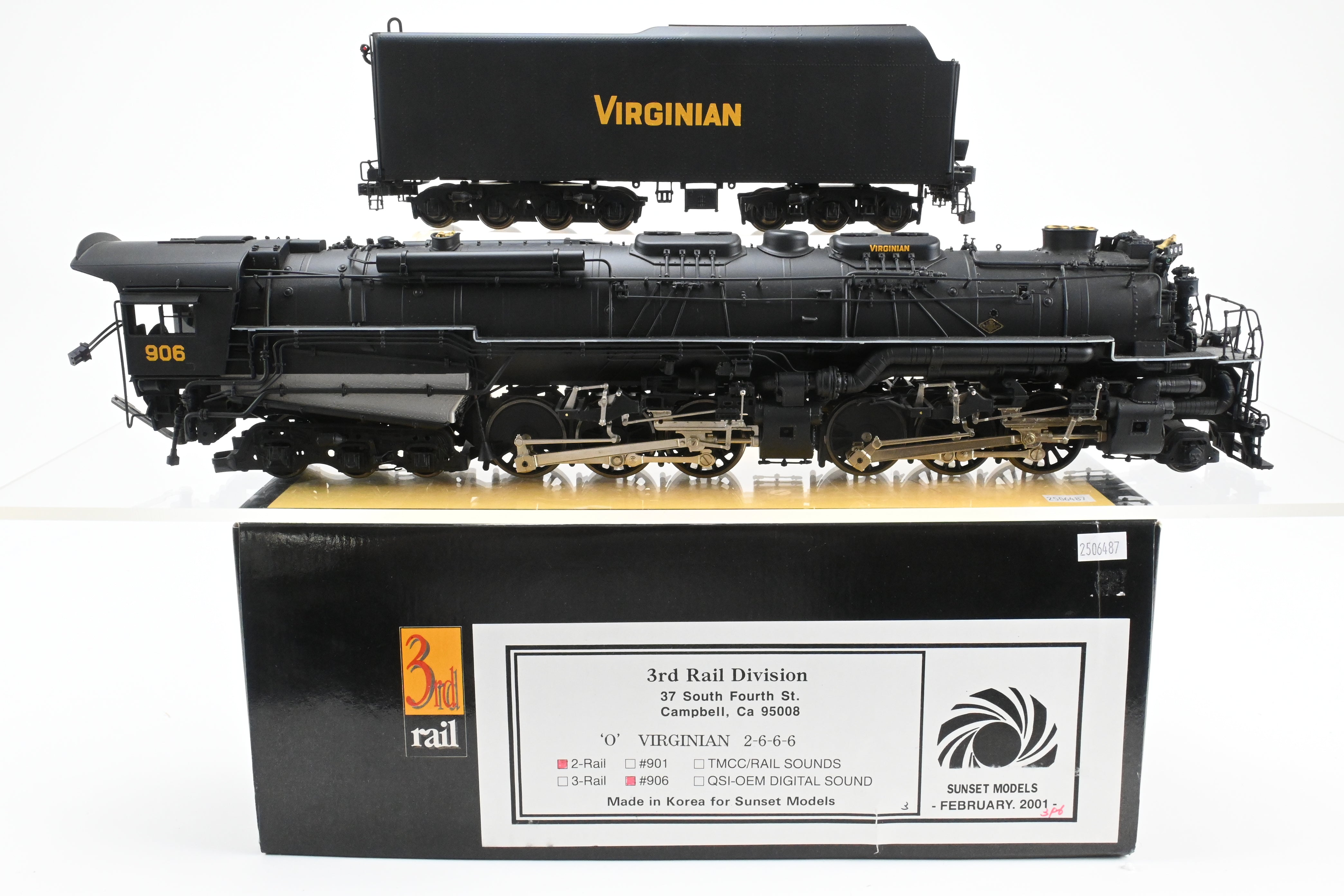 O Brass Sunset Models 3rd Rail Division VGN - Virginian