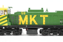 Load image into Gallery viewer, HO Brass CON OMI - Overland Models Inc. MKT - Katy EMD MP15AC FP Yellow/Green No. 58 2000 Run W/DCC
