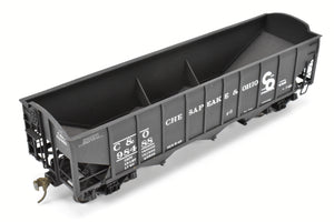 O Scale Brass US Hobbies C&O - Chesapeake & Ohio ACF Welded Triple Hopper Custom Painted No. 98488 NO ORIGINAL BOX