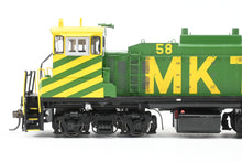 Load image into Gallery viewer, HO Brass CON OMI - Overland Models Inc. MKT - Katy EMD MP15AC FP Yellow/Green No. 58 2000 Run W/DCC

