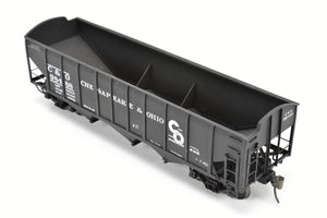 O Scale Brass US Hobbies C&O - Chesapeake & Ohio ACF Welded Triple Hopper Custom Painted No. 98488 NO ORIGINAL BOX