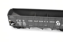 Load image into Gallery viewer, O Scale Brass US Hobbies C&amp;O - Chesapeake &amp; Ohio ACF Welded Triple Hopper Custom Painted No. 98488 NO ORIGINAL BOX
