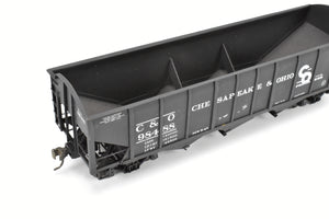 O Scale Brass US Hobbies C&O - Chesapeake & Ohio ACF Welded Triple Hopper Custom Painted No. 98488 NO ORIGINAL BOX