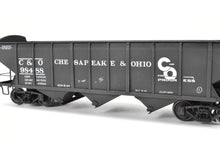Load image into Gallery viewer, O Scale Brass US Hobbies C&amp;O - Chesapeake &amp; Ohio ACF Welded Triple Hopper Custom Painted No. 98488 NO ORIGINAL BOX
