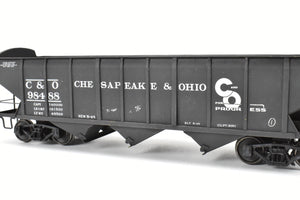 O Scale Brass US Hobbies C&O - Chesapeake & Ohio ACF Welded Triple Hopper Custom Painted No. 98488 NO ORIGINAL BOX