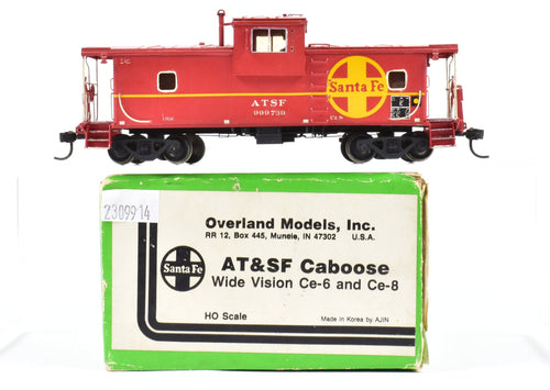 HO Brass OMI - Overland Models, Inc. AT&SF - Santa Fe Wide-Vision Ce-6 and Ce-8 Caboose CP No. 999730