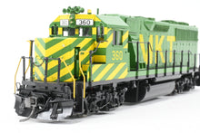 Load image into Gallery viewer, HO Brass CON OMI - Overland Models Inc. MKT - Katy EMD GP39-2 FP Yellow/Green No. 360
