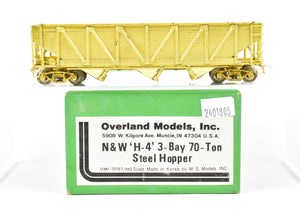 HO Brass OMI - Overland Models, Inc. NW - Norfolk & Western H-4 3-Bay 70-ton Steel Hopper