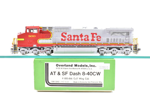 HO Brass OMI - Overland Models Inc. AT&SF  - Santa Fe Dash 8-40CW Gullwing Cab Custom Painted