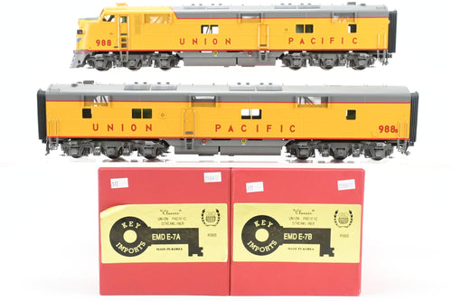 O Brass Key Imports UP - Union Pacific EMD E-7A/E-7B Factory Painted Nos. 988/988B