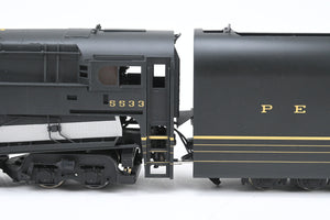 O Brass Sunset Third Rail PRR - Pennsylvania Railroad T-1 4-4-4-4 w/ Portholes FP No. 5533