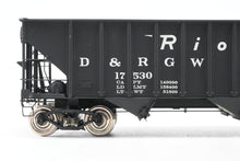 Load image into Gallery viewer, O Brass PSC - Precision Scale Co. D&amp;RGW - Denver &amp; Rio Grande Western 70-Ton 3-Bay Hopper Factory Painted No. 17530
