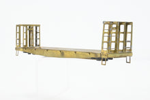 Load image into Gallery viewer, HO Brass Kemtron Various Roads Bulkhead Beveled Floor Pulpwood Flatcar NO TRUCKS
