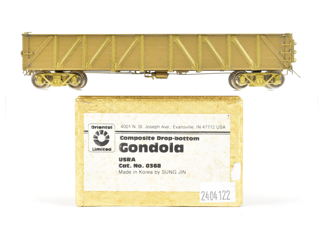 HO Brass Oriental Limited Various Roads - USRA 40' Composite Drop-Bottom Gondola