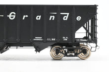 Load image into Gallery viewer, O Brass PSC - Precision Scale Co. D&amp;RGW - Denver &amp; Rio Grande Western 70-Ton 3-Bay Hopper Factory Painted No. 17653
