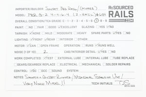 O Brass Sunset Third Rail PRR - Pennsylvania Railroad Q-2 4-4-6-4 FP No. 6184