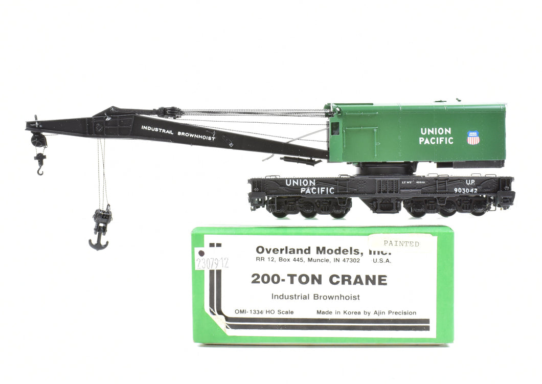 HO Brass OMI - Overland Models, Inc. Various MOW - Maintenance of Way 200-Ton Crane Industrial Brownhoist Custom Painted