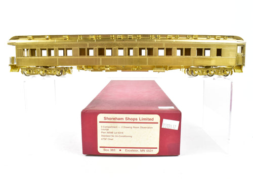 HO Brass Shoreham Shops ATSF - Santa Fe Pullman Plan 3959B 3-2 Observation Lounge