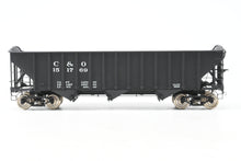 Load image into Gallery viewer, O Brass PSC - Precision Scale Co. C&amp;O - Chesapeake &amp; Ohio 70-Ton 3-Bay Hopper Factory Painted No. 151769
