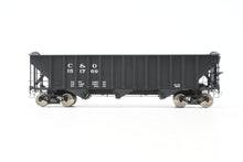 Load image into Gallery viewer, O Brass PSC - Precision Scale Co. C&amp;O - Chesapeake &amp; Ohio 70-Ton 3-Bay Hopper Factory Painted No. 151769
