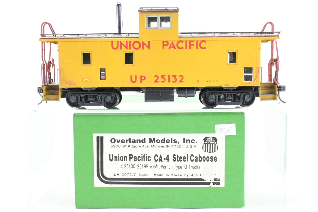 O Brass OMI - Overland Models, Inc. UP - Union Pacific CA-4 Steel Caboose W/Mt Vernon Type 